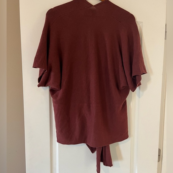 Banana Republic Drop Sleeve Open Tie Front Cardigan Women’s Size Small - Picture 3 of 13